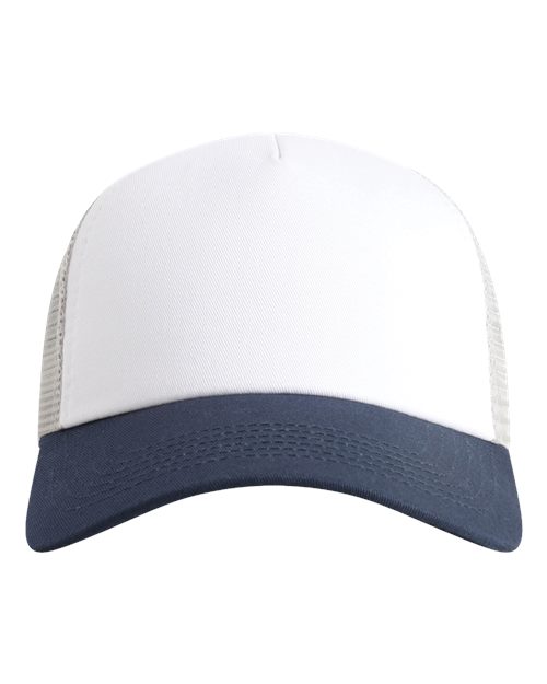 Imperial 1287 — North Country Trucker Cap — White/ Navy/ Grey