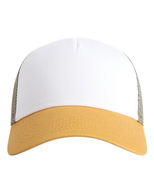 Imperial 1287 — North Country Trucker Cap — White/ Wheat/ Elmwood