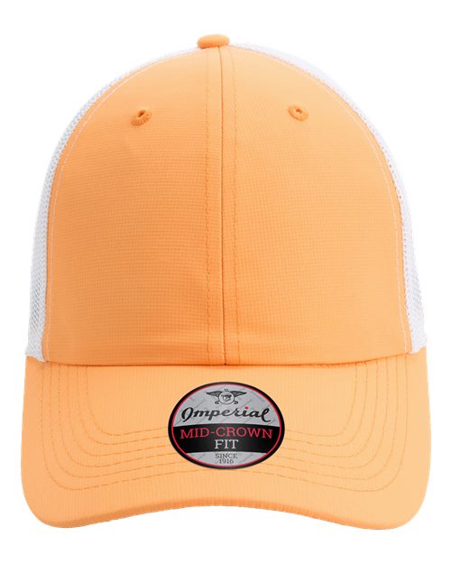 Imperial X210SM — The Original Sport Mesh Cap — Melon Orange/ White