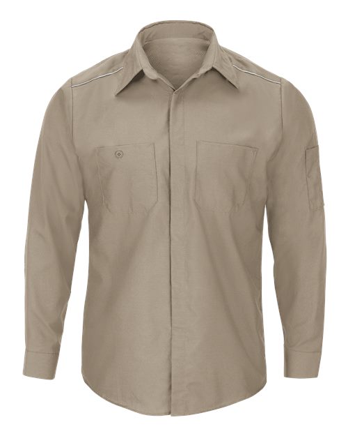 Red Kap SP3A — Men's Pro Airflow Long Sleeve Work Shirt — Khaki