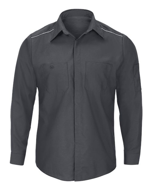 Red Kap SP3AT — Men's Tall Pro Airflow Long Sleeve Work Shirt — Charcoal