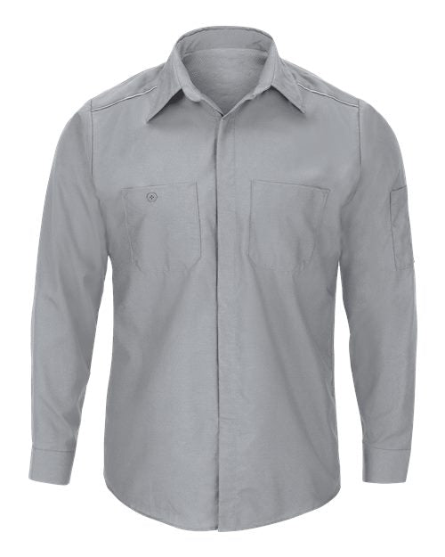 Red Kap SP3AT — Men's Tall Pro Airflow Long Sleeve Work Shirt — Grey