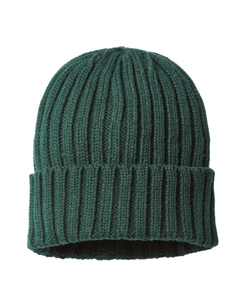 Atlantis Headwear SHORE — Sustainable Cable Knit Cuffed Beanie — main view