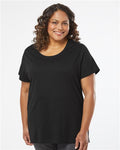 LAT 3816 — Women's Curvy Collection Fine Jersey Tee — main view
