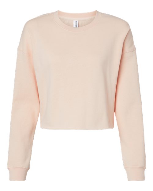 Independent Trading Co. AFX24CRP — Women's Lightweight Crop Crewneck Sweatshirt — Blush