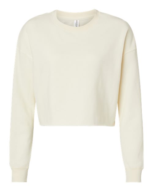 Independent Trading Co. AFX24CRP — Women's Lightweight Crop Crewneck Sweatshirt — Bone