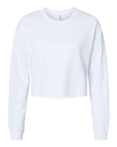 Independent Trading Co. AFX24CRP — Women's Lightweight Crop Crewneck Sweatshirt — White