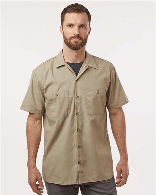 Dickies S535T — Men's Tall Industrial Short Sleeve Work Shirt — main view