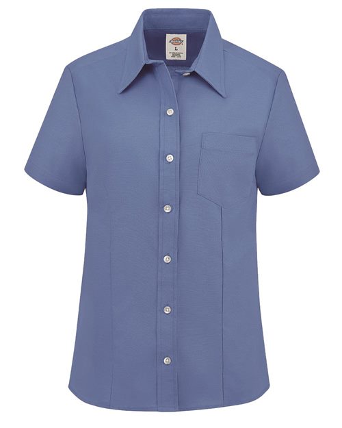 Dickies S254 — Women's Short Sleeve Stretch Oxford Shirt — main view