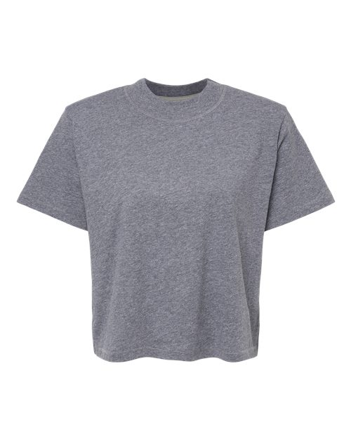 LAT 3518 — Women's Boxy Tee — Granite Heather