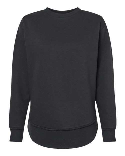 LAT 3525 — Women's Weekend Fleece Crewneck Sweatshirt — Black