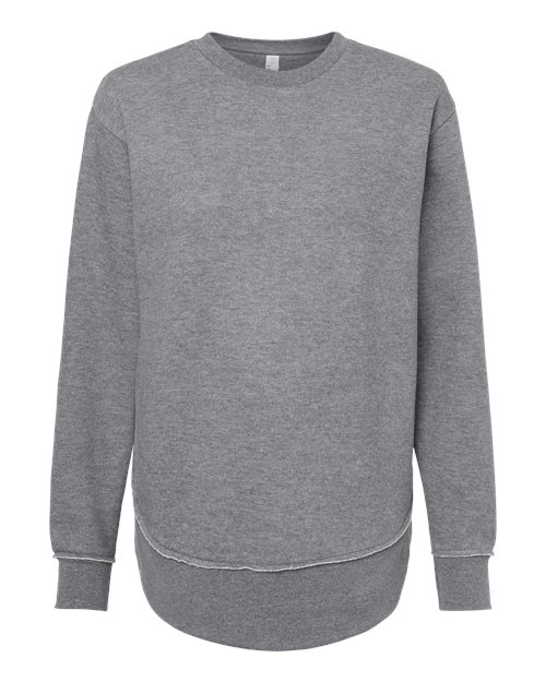 LAT 3525 — Women's Weekend Fleece Crewneck Sweatshirt — Granite Heather
