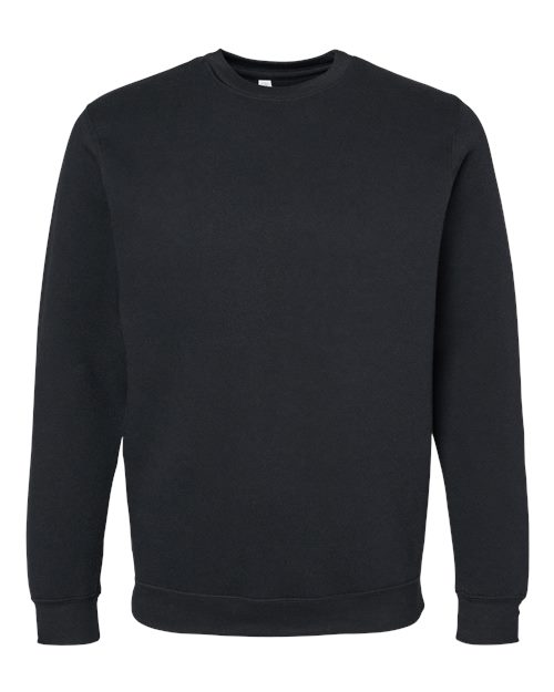 LAT 6925 — Unisex Elevated Fleece Crewneck Sweatshirt — Black
