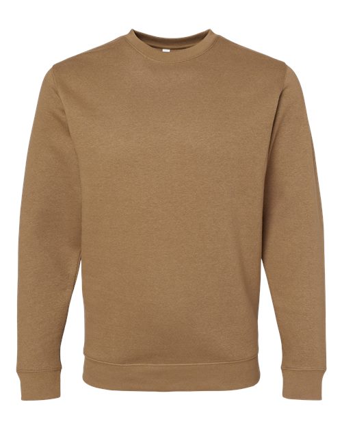 LAT 6925 — Unisex Elevated Fleece Crewneck Sweatshirt — Coyote Brown