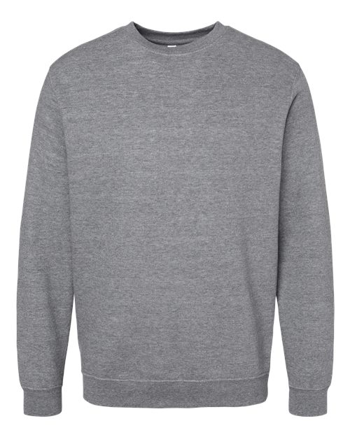 LAT 6925 — Unisex Elevated Fleece Crewneck Sweatshirt — Granite Heather