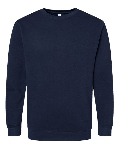 LAT 6925 — Unisex Elevated Fleece Crewneck Sweatshirt — Navy