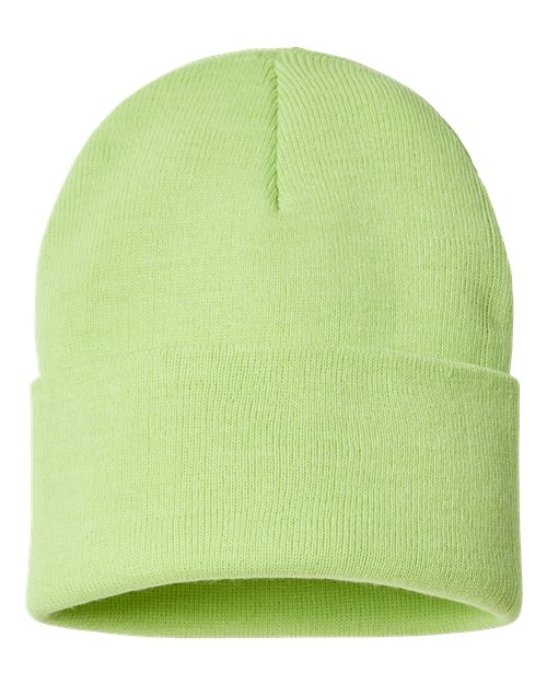 Atlantis Headwear PURE — Sustainable Beanie — Acid Green