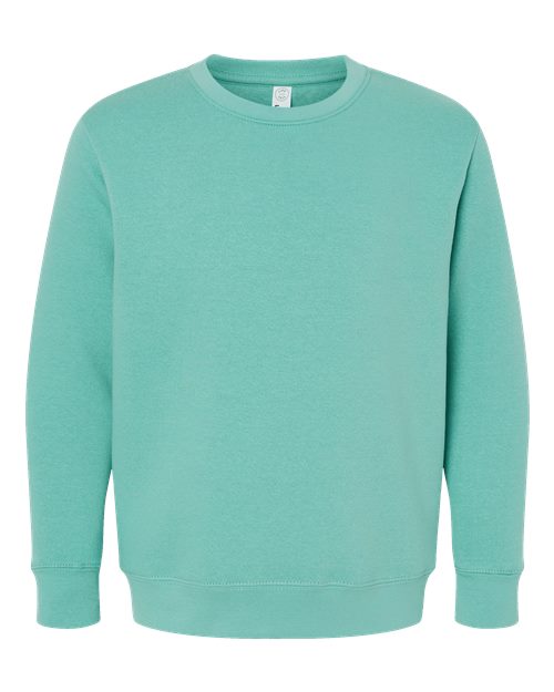LAT 2225 — Youth Elevated Fleece Crewneck Sweatshirt — Saltwater
