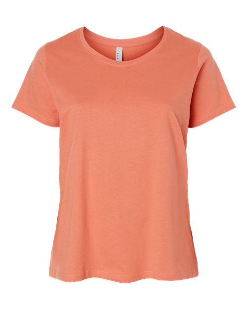 LAT 3816 — Women's Curvy Collection Fine Jersey Tee — Sunset