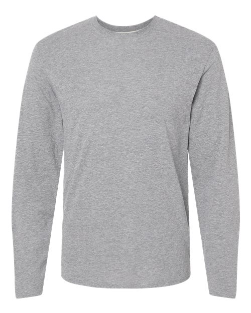 LAT 6918 — Men's Fine Jersey Long Sleeve Tee — Heather