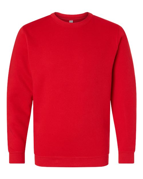LAT 6925 — Unisex Elevated Fleece Crewneck Sweatshirt — Red