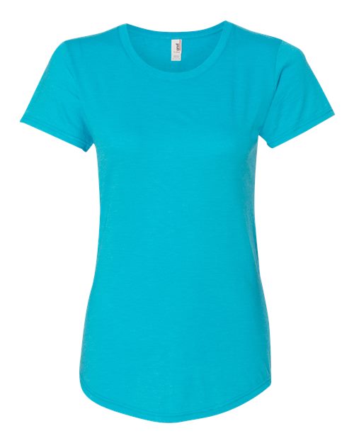 Gildan 6750L — Women's Softstyle® Triblend T-Shirt — Heather Caribbean Blue