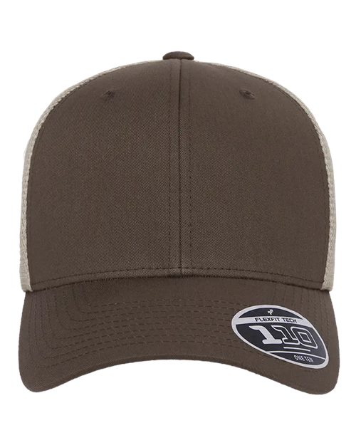Flexfit 110M — 110® Mesh-Back Cap — Brown/ Khaki