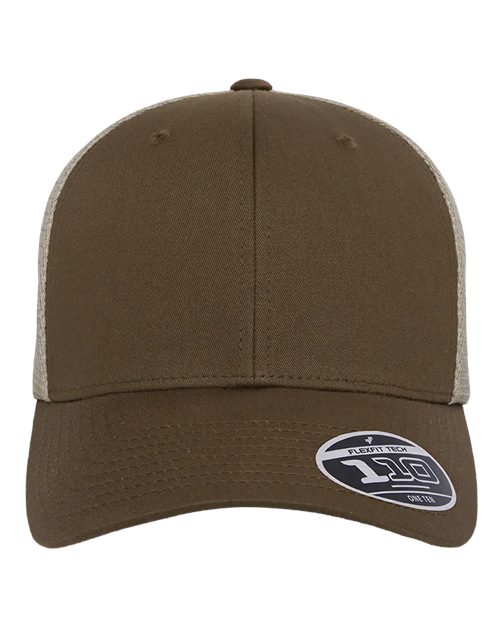 Flexfit 110M — 110® Mesh-Back Cap — Coyote Brown/ Khaki
