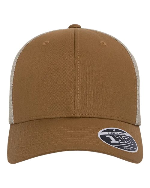 Flexfit 110M — 110® Mesh-Back Cap — Caramel/ Khaki