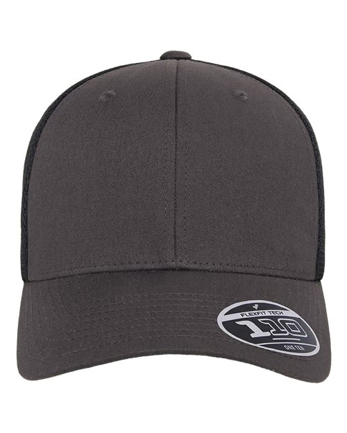 Flexfit 110M — 110® Mesh-Back Cap — Charcoal/ Black