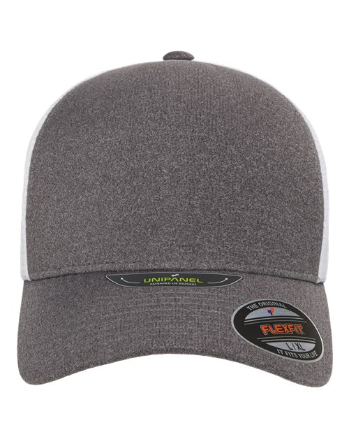 Flexfit 5511UP — Unipanel™ Trucker Cap — Melange Heather/ White