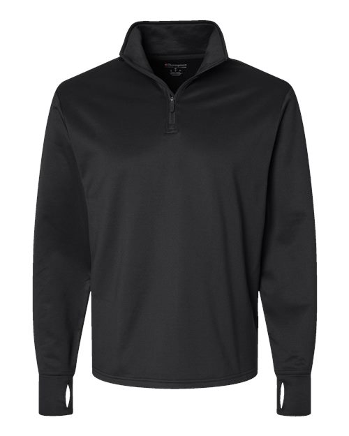 Champion CHP190 — Unisex Sport Quarter-Zip Pullover — Black