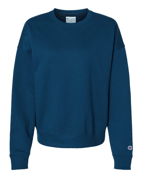 Champion SL650 — Women's Powerblend® Crewneck Sweatshirt — Late Night Blue