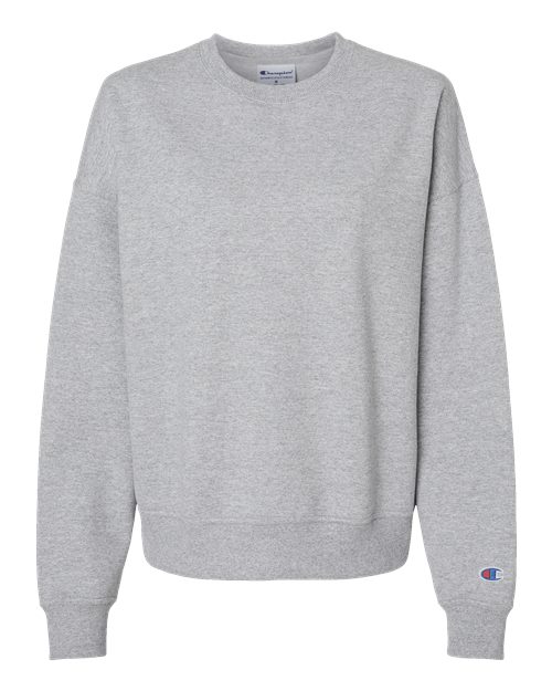 Champion SL650 — Women's Powerblend® Crewneck Sweatshirt — Light Steel