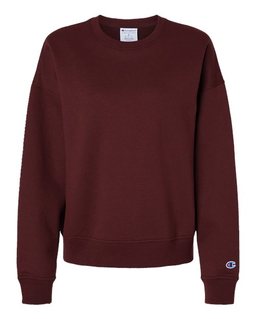 Champion SL650 — Women's Powerblend® Crewneck Sweatshirt — Maroon