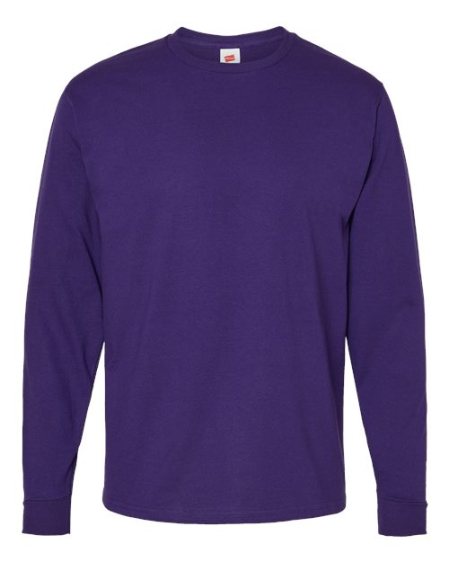 Hanes 5286 — Essential-T Long Sleeve T-Shirt — Athletic Purple