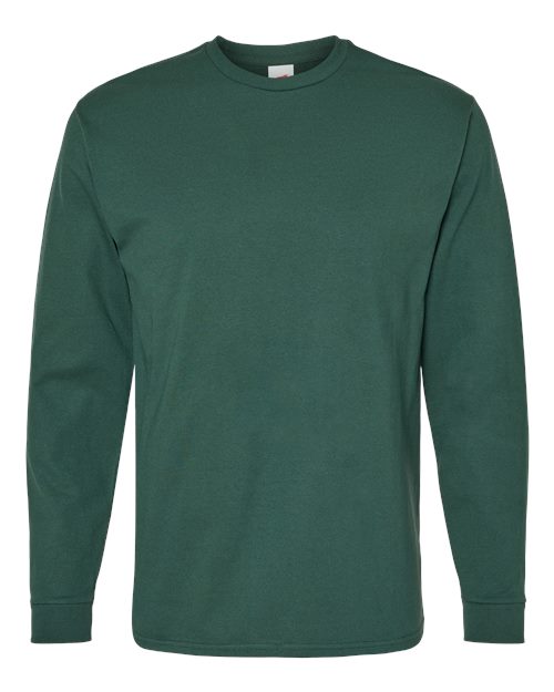 Hanes 5286 — Essential-T Long Sleeve T-Shirt — Athletic Dark Green