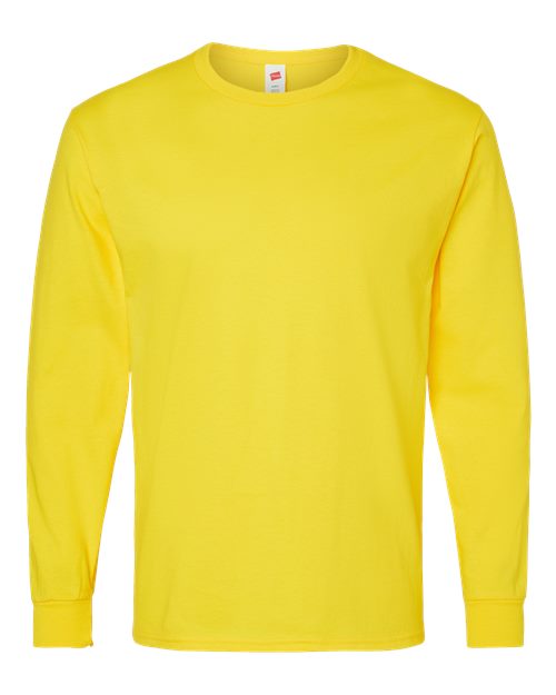 Hanes 5286 — Essential-T Long Sleeve T-Shirt — Athletic Yellow
