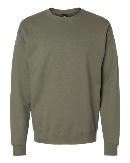 Hanes RS160 — Unisex Perfect Sweats Crewneck Sweatshirt — Fatigue Green