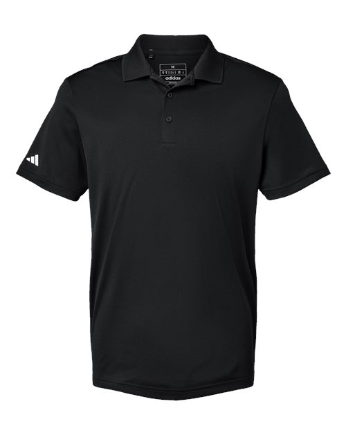 Adidas A430 — Men's Performance Piqué Polo — Black