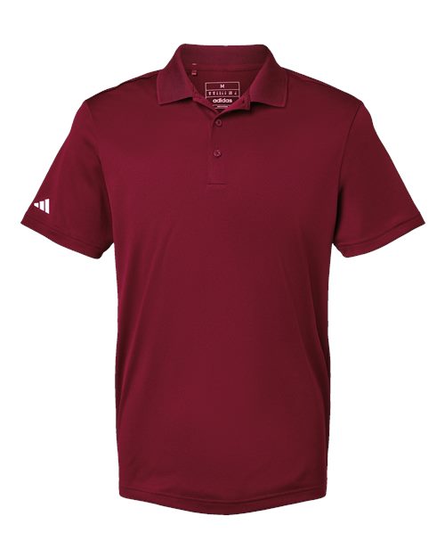 Adidas A430 — Men's Performance Piqué Polo — Collegiate Burgundy