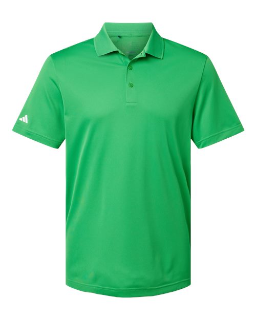 Adidas A430 — Men's Performance Piqué Polo — Vivid Green