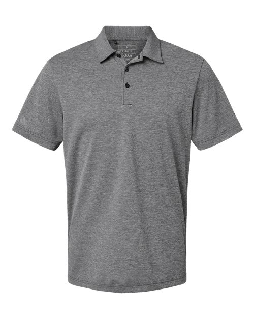 Adidas A582 — Men's Heathered Polo — Black Melange