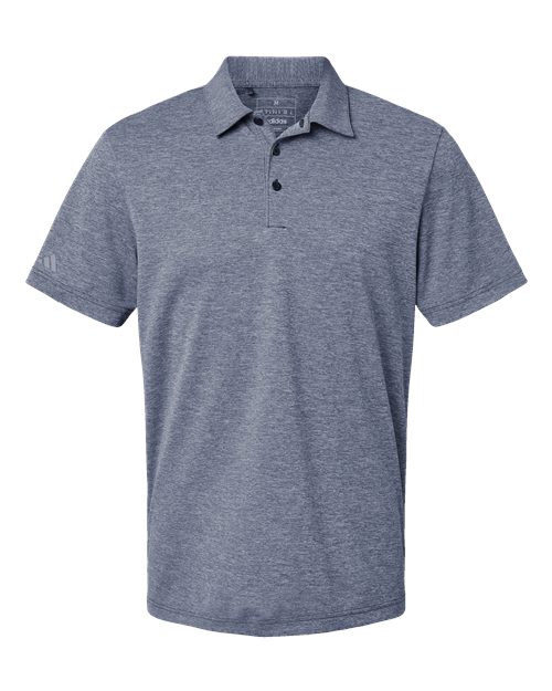 Adidas A582 — Men's Heathered Polo — Collegiate Navy Melange