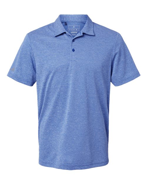 Adidas A582 — Men's Heathered Polo — Collegiate Royal Melange