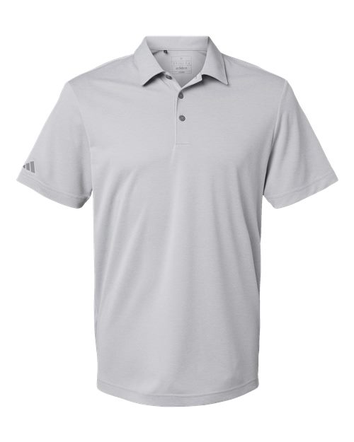 Adidas A582 — Men's Heathered Polo — Grey Two Melange
