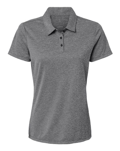 Adidas A583 — Women's Heathered Polo — Black Melange