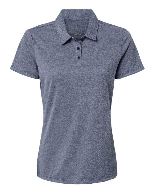 Adidas A583 — Women's Heathered Polo — Collegiate Navy Melange