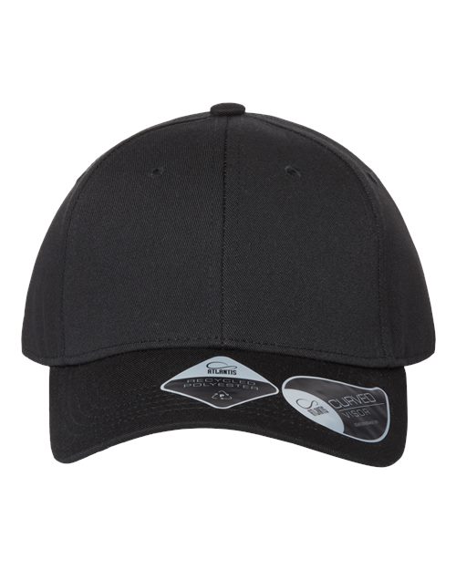 Atlantis Headwear JOSHUA — Sustainable Structured Cap — Black