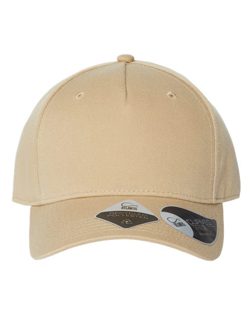 Atlantis Headwear FIJI — Sustainable Five-Panel Cap — Khaki